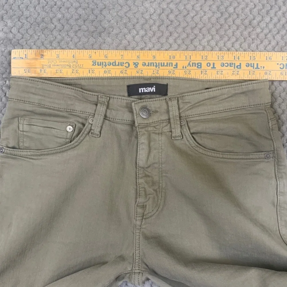 Mavi Marcus Slim Straight Leg Pants Mens 31x30 Olive Green Stretch Twill M00351